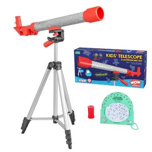 lot 4264 image: Wow in The World Kids Telescope & Astronomy Kit, 25x & 50x Magnification