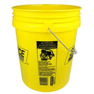 lot 4265 image: Seachoice 5-Gallon Plastic Bucket wMetal Handle, Yellow