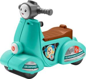 lot 4267 image: Fisher-Price Toddler Ride-On Toy Laugh & Learn Smart Stages Cruise Along Scooter with Lights Music & Learning for Infants Ages 1 Years (Amazon Exclusive)