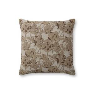lot 4283 image: Loloi Chris Loves Julia Matilda Collection PCJ0008 BeigeMocha 18 x 18 Cover Only Cover Pillow