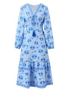 lot 9366 image: Sunny Spirit Women Midi Casual Boho Dress Size XL