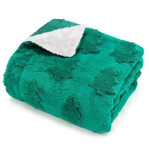 lot 9369 image: 50x60 Inch Sherpa Christmas Blanket