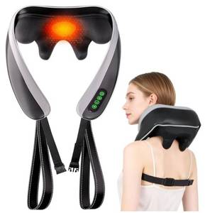 lot 9399 image: 6D Neck Massager for Pain Relief Deep Tissue, Kneading Shiatsu Neck and Shoulder Massager with Heat,Cordless Massager