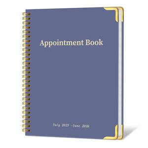 lot 9401 image: 2 Count of Appointment BookPlanner 2025-2026 - Daily Hourly Schedule Planner