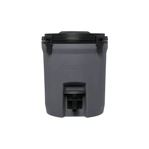 lot 1430 image: Stanley 2gal Adventure Plastic Fast Flow Jug - Charcoal Gray - Retail $56