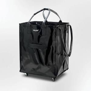 lot 1443 image: HULKEN Original Rolling Tote Bag Large Black - Retail $126