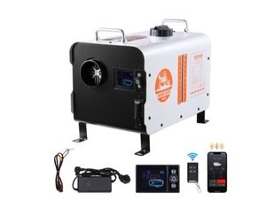lot 2636 image: VEVOR 8KW Diesel Heater, 12V, All in One Diesel Air Heater, with Bluetooth APP Control, Remote Control and Display Screen, CO Alarm, Fast Heating Portable Diesel Heater for Vehicles and Outdoors - Retail $140