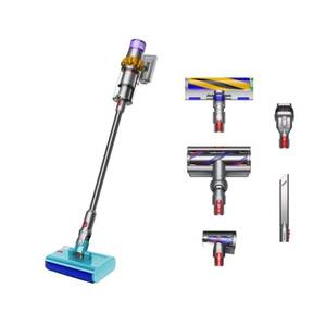 lot 2643 image: Dyson V15s Detect Submarine Cordless Stick Vacuum 10 Path Yellow Multi-Surface, Bagless, WetDry, Cyclonic Action, 3 Speeds, Lithium Battery - Retail $800