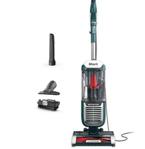 lot 2650 image: Rotator Swivel Pro Bagless Corded HEPA Filter Upright Vacuum for Multisurface, Carpet & Hardwood Wood Laminate in Green - Retail $249