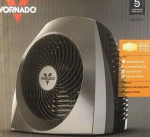 lot 2664 image: Vornado VH240 1500-Watt Black Indoor Electric Fan Space Heater Charcoal gray - Retail $60