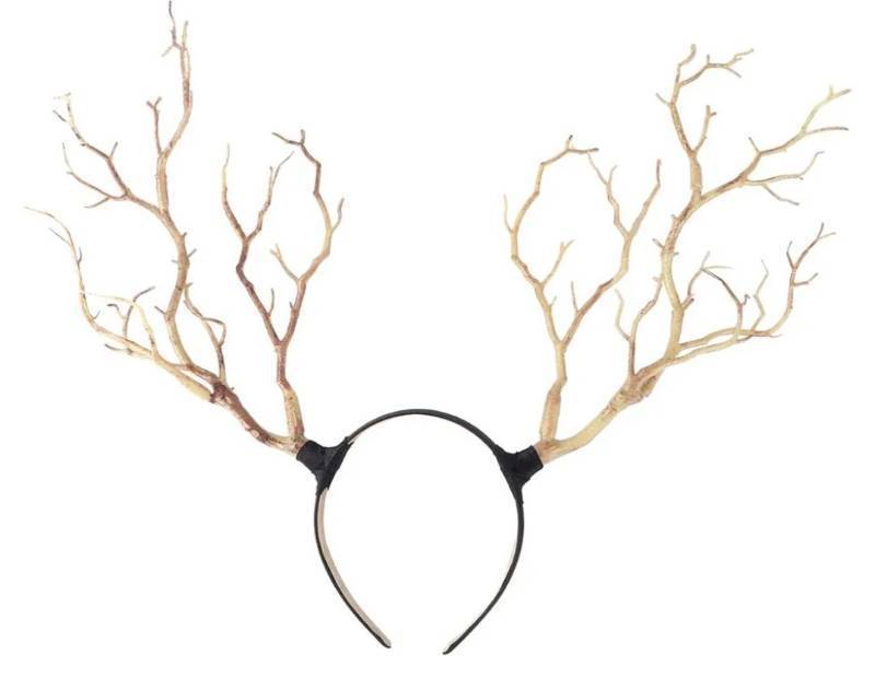 lot 31308 image: Beaupretty Antler Headband, Simulate Tree Branch Hair Band Forest Elk Horn Headpiece for Halloween Christmas Cosplay Party 4 Pack&nbsp
