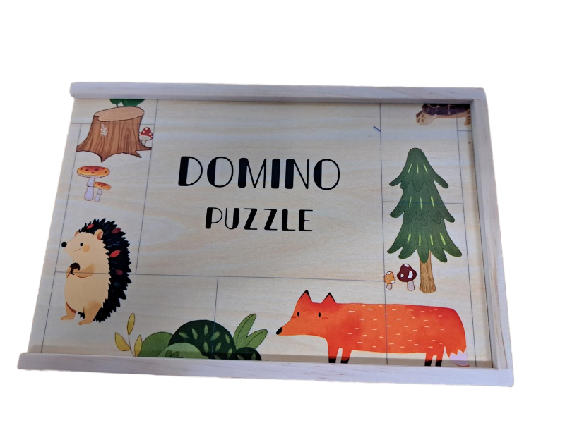 lot 31311 image: Wooden Puzzles for Toddlers Toddler Puzzles �� Montessori Animal Toy Puzzle for Toddlers 3-5 Year Old&nbsp Wood Toy Learning Realistic Animals for Boy and Girl(Domino Shape)&nbsp