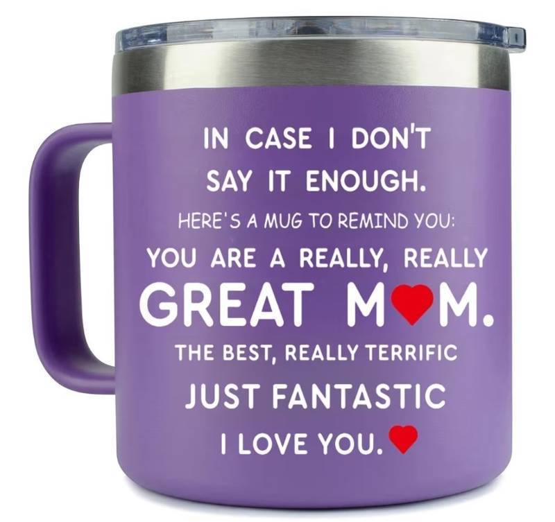 lot 23934 image: Mom Gifts from Daughter Son,Youre A Really Great Mother Coffee Mug - Birthday Christmas Gifts Idea for Moms (14OZ Purple)