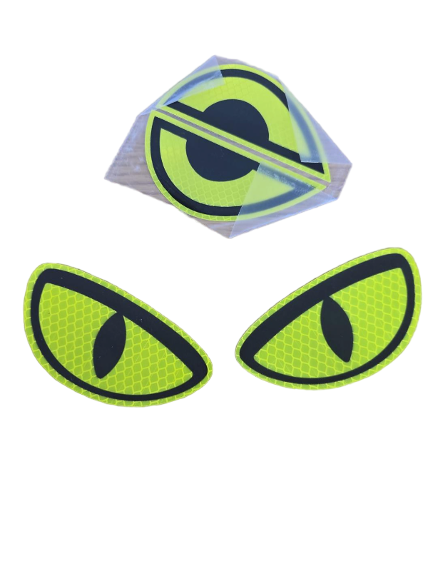 lot 23935 image: Thcbme 2 Pack Yellow Eye Decals, 4 x 2