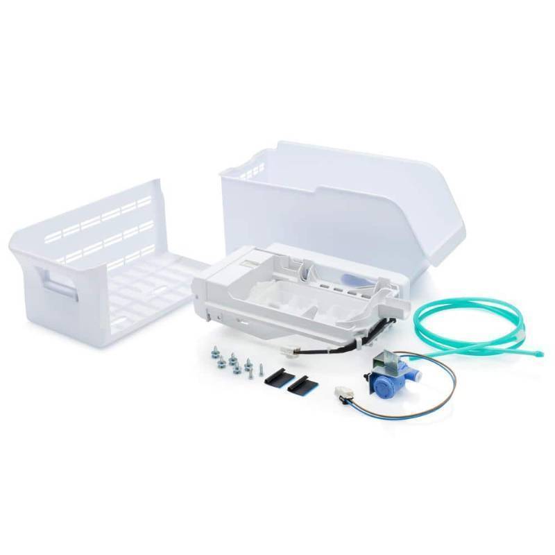 lot 3566 image: Ice Maker Kit for Select Frigidaire Top Mount Refrigerators - White - Retail $218
