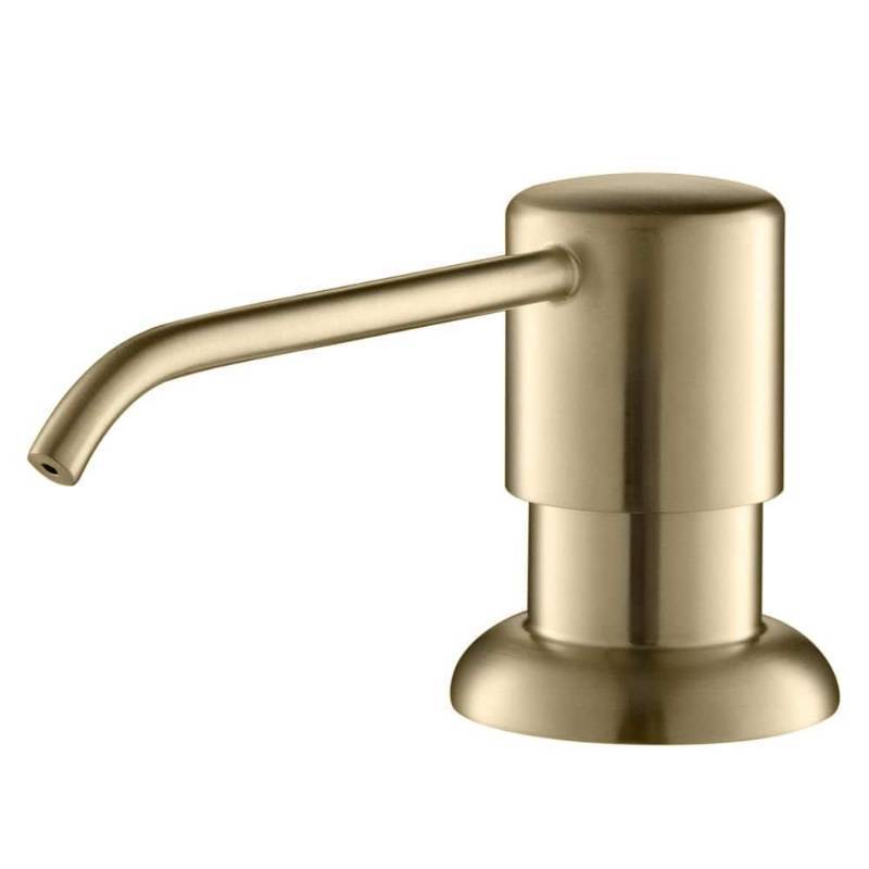 lot 21920 image: KRAUS Boden Kitchen Soap and Lotion Dispenser in Spot Free Antique Champagne Bronze