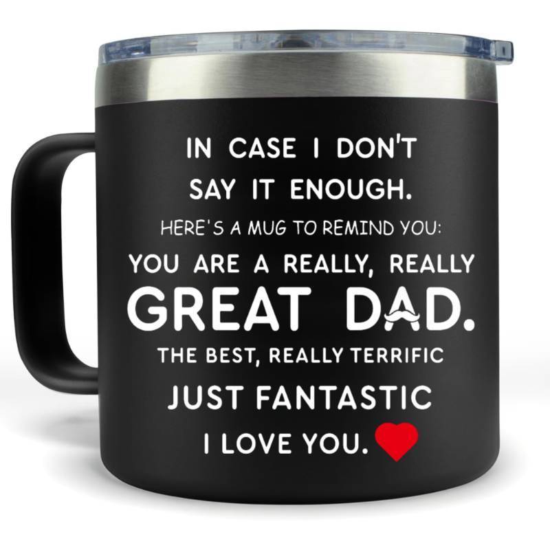 lot 23998 image: Niduilef Gift For Dad- Birthday Gifts For Dads From Daughter, Son, Kids- Birthday Presents for Father, Daddy, Papa, Men -Father Cofee Mug 14 Oz - Retail $10