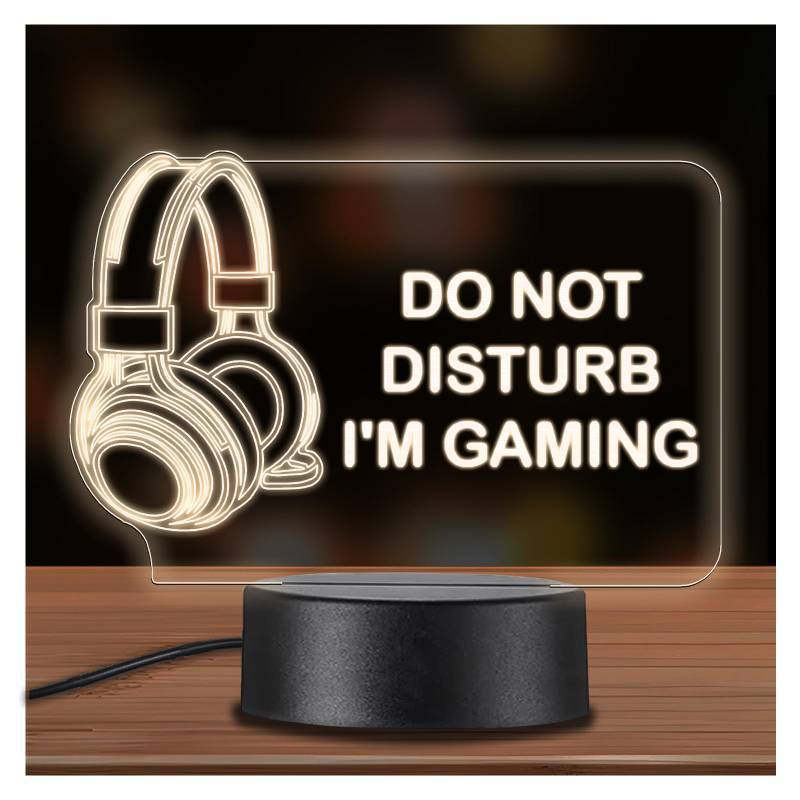 lot 37 image: Werncy Acrylic Night Light Sign Makes a Great Birthday or Christmas Gift for dads, mom, and Other Family and Friends WORKS