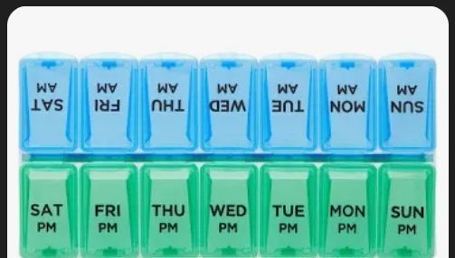 lot 16447 image: Weekly Pill Organizer- Different Stock Pic