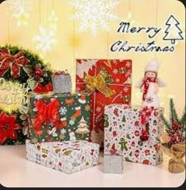 lot 16448 image: Christmas Wrapping Paper- Pack of 16