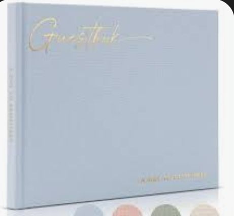 lot 16451 image: Guestbook Set- Dusty Blue