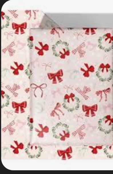 lot 16456 image: WRAPLULU Pink Christ... Bow Wrapping Paper&nbsp