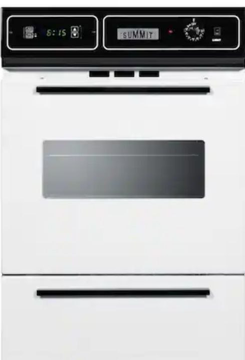 lot 16311 image: 24 in. Single Gas Wall Oven in White - Retail $869