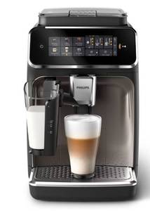 Philips 3300 Fully Automatic Espresso and Coffee Machine with LatteGo Milk Frother Black: Ceramic Grinder, 60oz Capacity, Dishwasher-Safe - Retail: $900