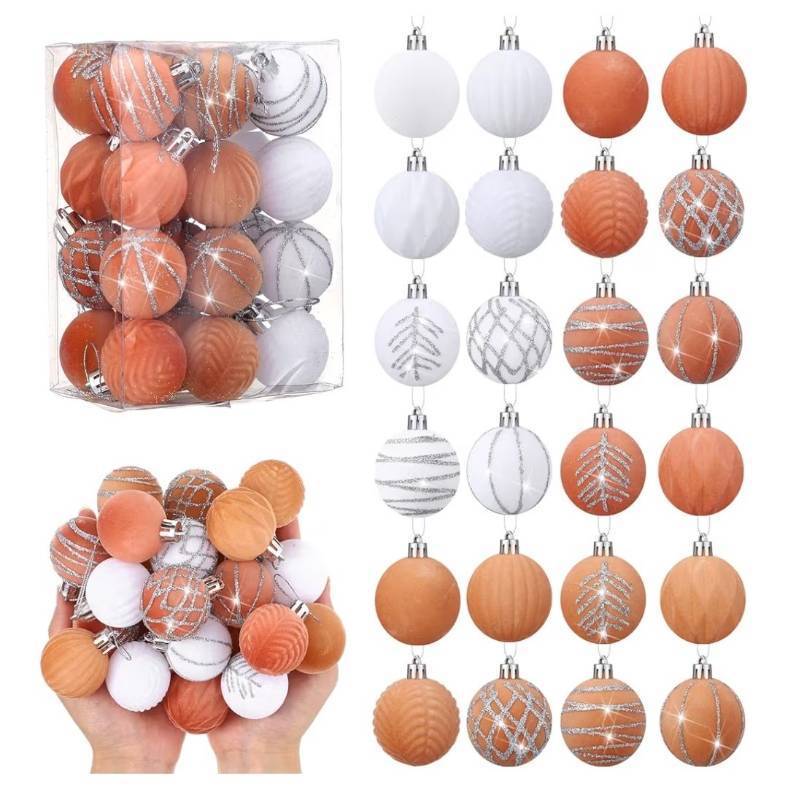 lot 23822 image: 2 Packs Namalu Boho 24 Pcs 1.57 Inches Velvet Ornaments