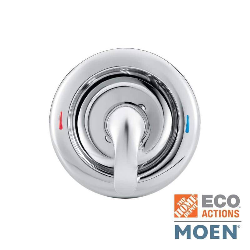 lot 30137 image: Chateau Lever Posi-Temp 1-Handle Shower Valve Trim Kit in Chrome (Valve Not Included)