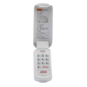 lot 4303 image: Genie Garage Door Opener Wireless Keyless Keypad - Model GK-R, White
