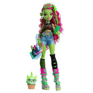 lot 4307 image: Monster High Venus McFlytrap Fashion Doll with Pet Plant Monster Chewlian & Accessories
