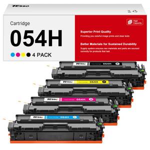 lot 4314 image: 054H Toner Cartridge Set - MF642Cdw High Yield Replacement for Canon 054 054H Work for Canon MF642Cdw Toner Cartridges Color imageCLASS MF644Cdw MF641Cw 054H Toner (Black Cyan Magenta Yellow, 4-Pack)