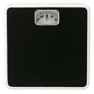 lot 4319 image: Taylor 9.8x9.8 Analog Bathroom Scale with Dial Display Black