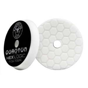 lot 4331 image: Chemical Guys BUFX114HEX6 Hex-Logic Quantum Light-Medium Polishing Pad  White (6.5 Inch)