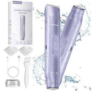 lot 9451 image: Akunbem Bikini Trimmer for Women - 2 in 1 Electric Razors for Women