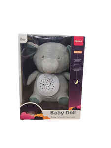 lot 9460 image: Mebkid Musical Baby Doll Night Light Projector