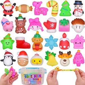 lot 9468 image: 24 Pack Christmas Mochi Squishy Toys