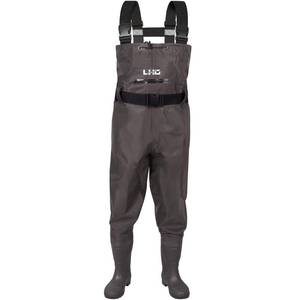 lot 10010 image: LHG Fishing Waders Waterproof Bootfoot Chest Waders 2-Ply 420D NylonPVC Duck Hunting Wader for Men and Women - Retail $50