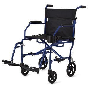 lot 2671 image: Medline Ultra Lightweight Transport Wheelchair for Adults  Retail $229
