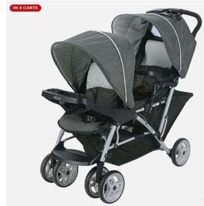 lot 2679 image: Graco 1980461 DuoGlider Click Connect Stroller - Glacier Grey - Retail $299