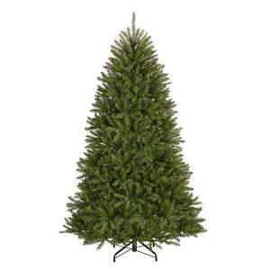 lot 2698 image: National Tree Company Artificial Full Christmas Tree  Green  Dunhill Fir  Includes Stand  7 Feet - Retail $270