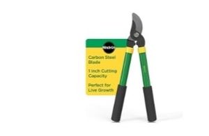 lot 2707 image: Miracle-Gro 15 in. Bypass Lopper  Carbon Steel Blade  1 in. Cutting Capacity & Comfort Grip Handles