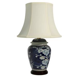 lot 4350 image: Red Lantern 22 Blue Cherry Blossom Lamp (DAMAGED)