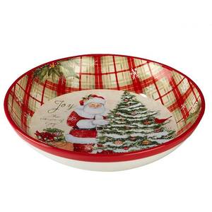 lot 15044 image: Certified International 22824 Holiday Wishes Pasta Bowl 13.25 x 3