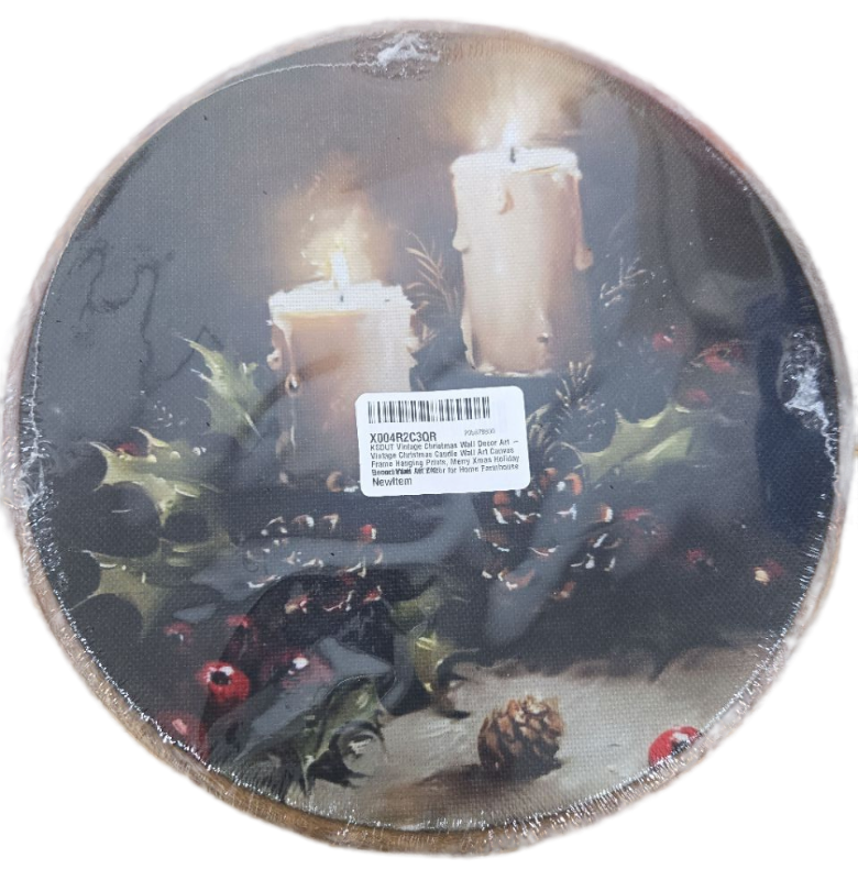 lot 23589 image: Vintage Christmas Wall Decor Art 10x10