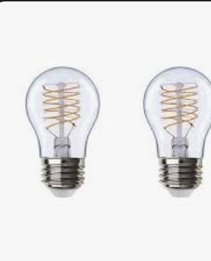 lot 16623 image: (2-Pk) Ecosmart LED Vintage Edison Light Bulb Warm White A15 40W Eqv 2200K