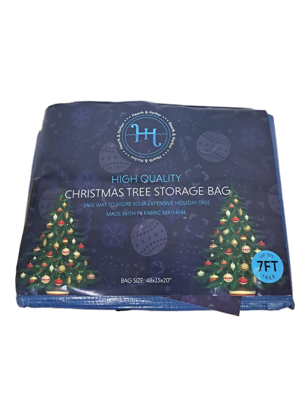 lot 31834 image: Hearth & Harbor 7ft Christmas Tree Storage Bag 2 Pack