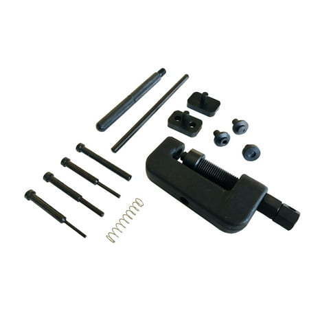 lot 7103 image: Professional EZ Travel Collection Chainsaw Chain  Bike Chains  Etc. Breaker and Link Setting Tool Kit (13 Piece Set)