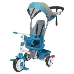 lot 2718 image: Little Tikes Perfect Fit 4-in-1 Trike in Teal Convertible Tricycle for Toddlers Retail $130